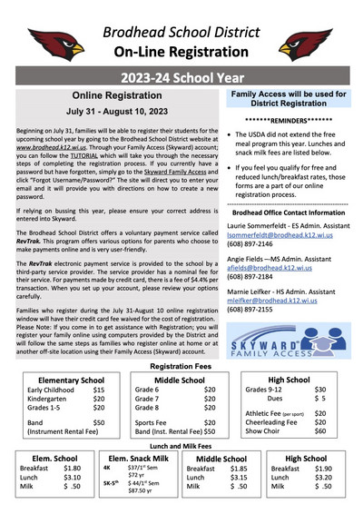 Online Registration Memo